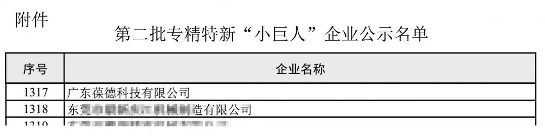 葆德入选工信部2020专精特新企业